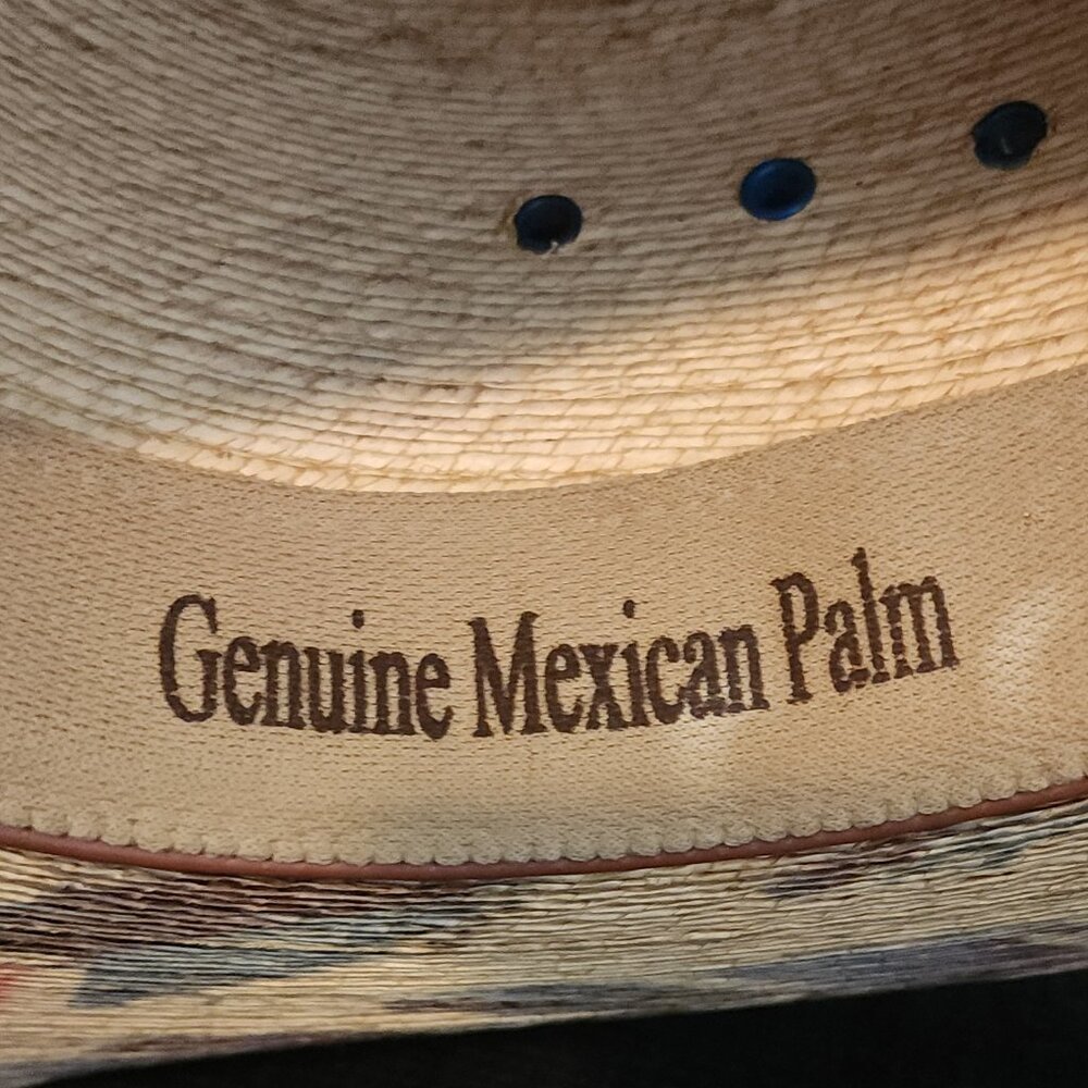 Charlie 1 Horse Straight Arrow Mexican Palm Cowboy Hat - Picture 8 of 12